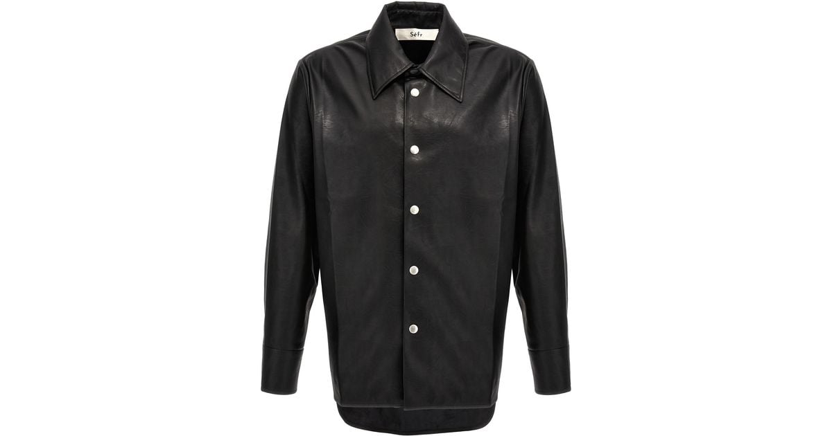 Séfr Rainier Shirt in Black for Men | Lyst