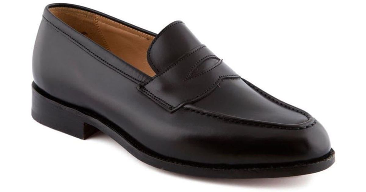 Tricker's Black Calf Loafer for Men Lyst