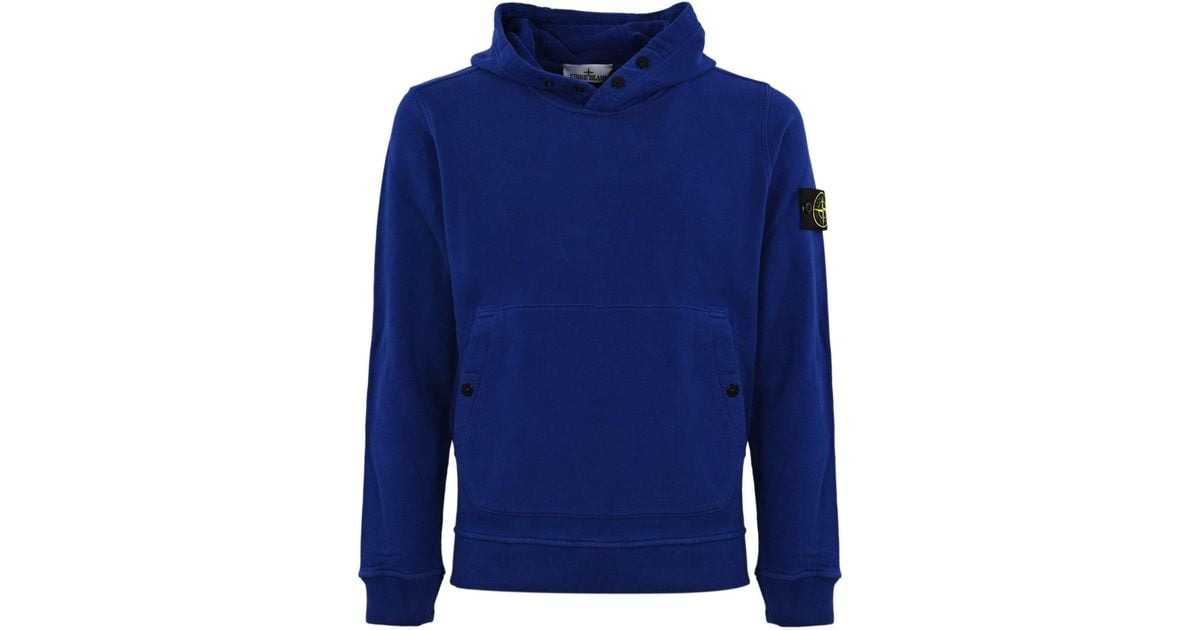 Stone Island Hoodie 61720 in Blue for Men Lyst