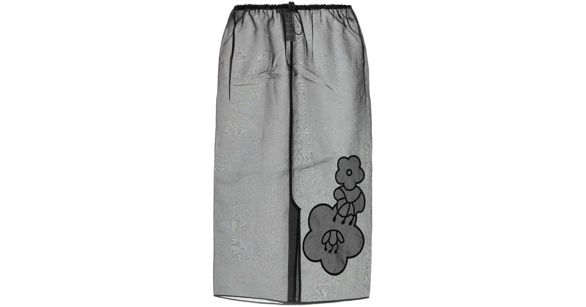 【関税&送料込】Cecilie Bahnsen Black Organza Bambi Skirt BAMBI | SKIRT LIQUID MYRTIA BLACK
