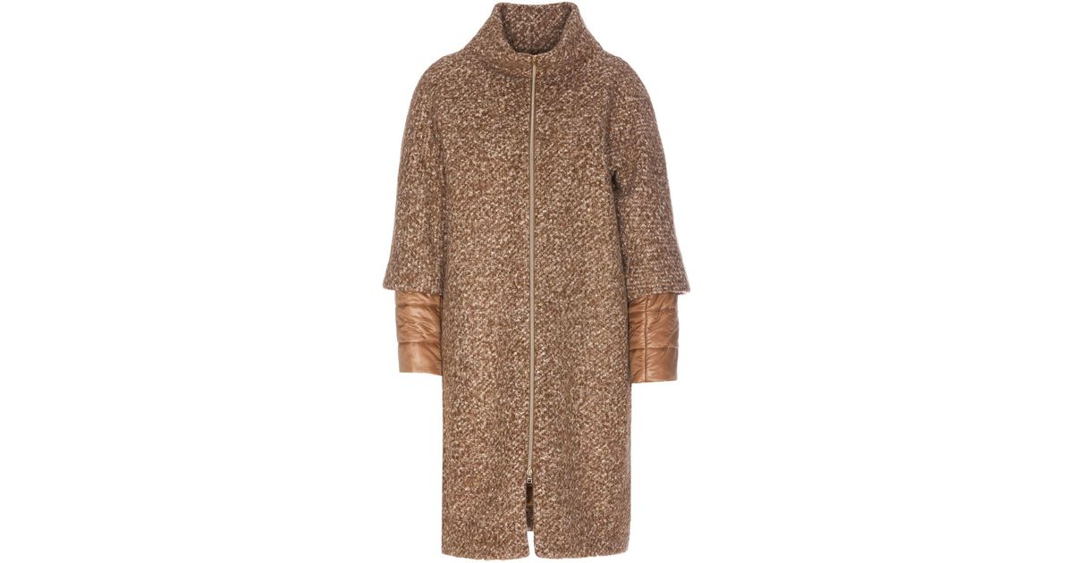 Herno Coats in Brown Lyst
