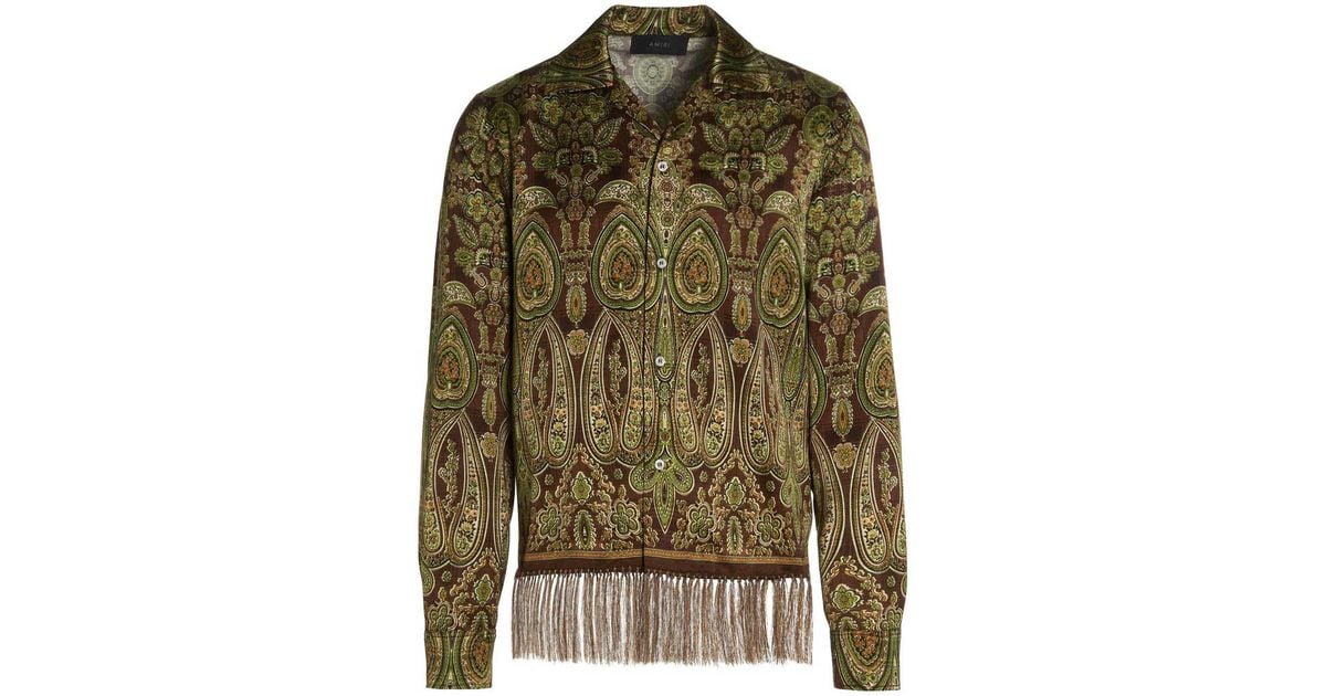 Amiri Synthetic Tapestry Shirt in Green for Men - Save 18% | Lyst