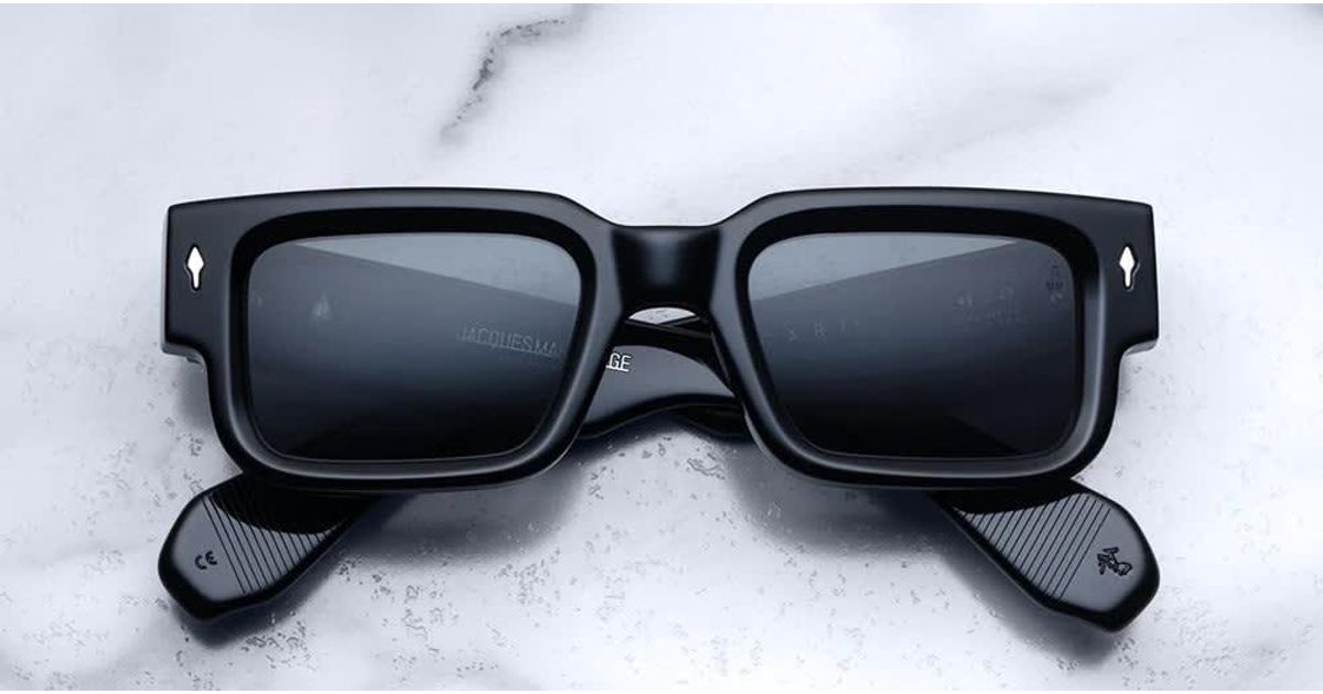 Jacques Marie Mage Ascari Black Sunglasses Lyst