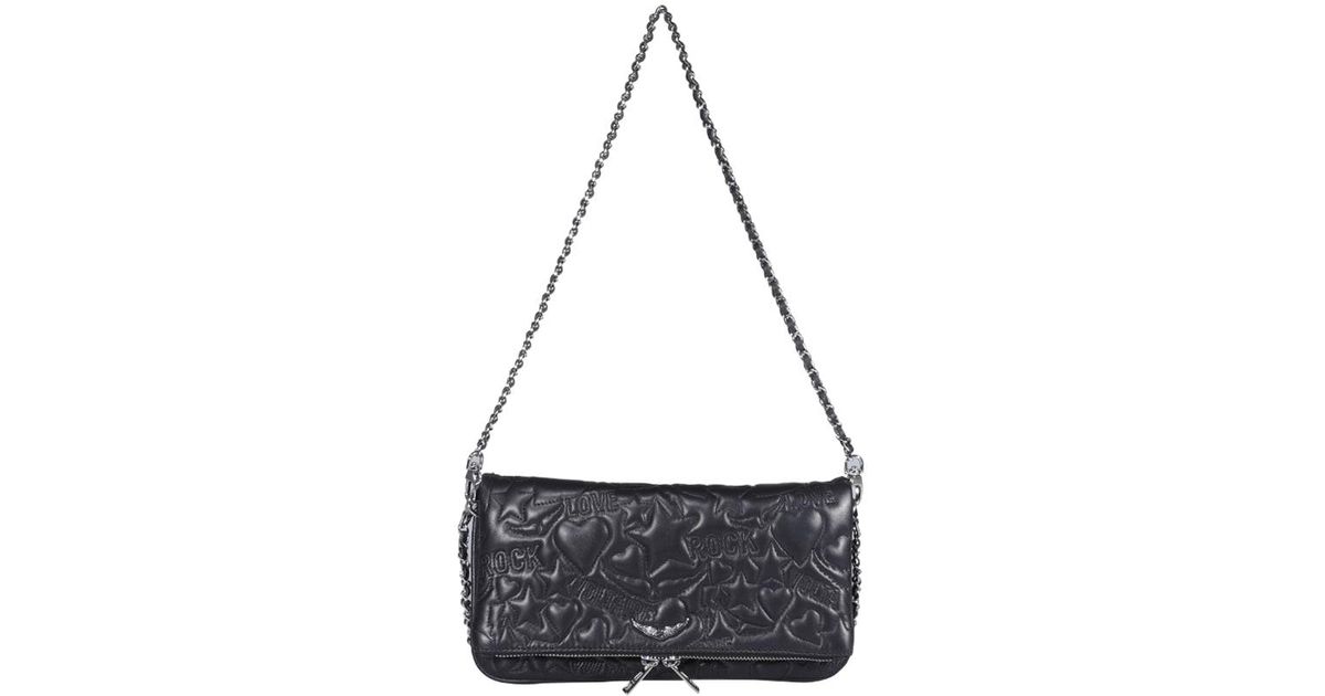 Zadig & Voltaire Rock Charm Shoulder Bag in Black Lyst