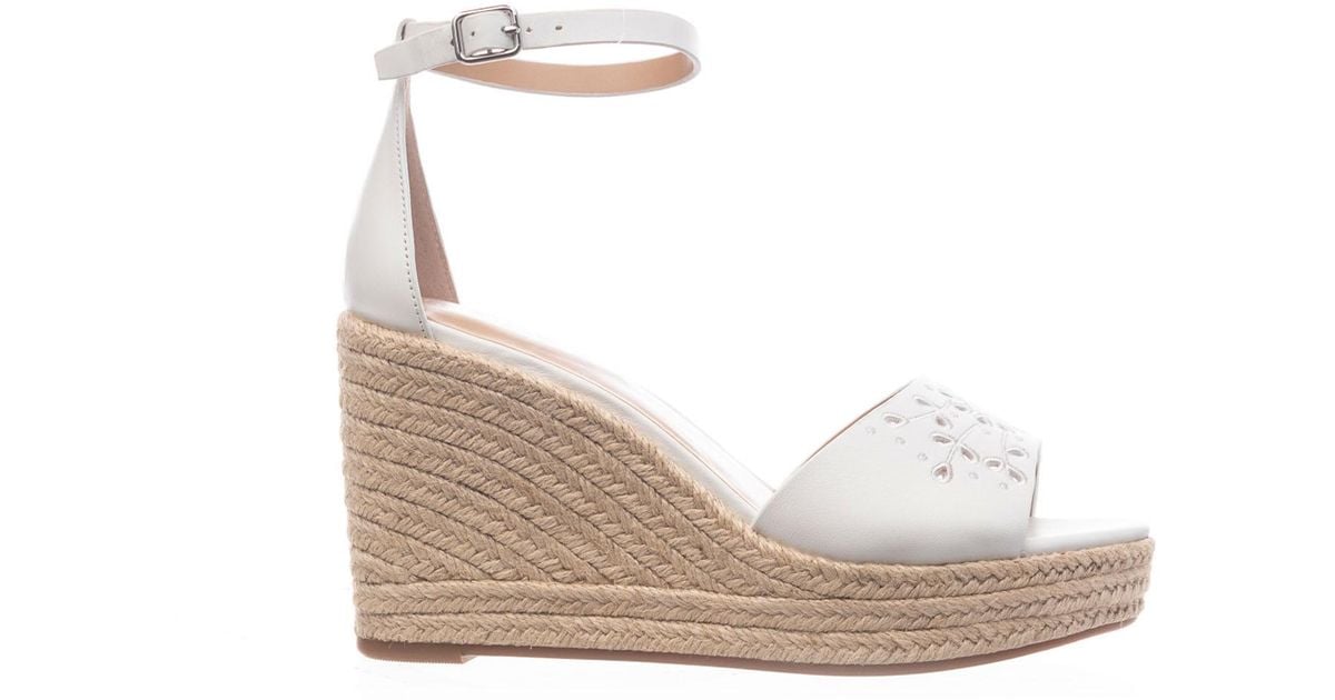 Polo Ralph Lauren Wedge Sandal With Strap in White | Lyst