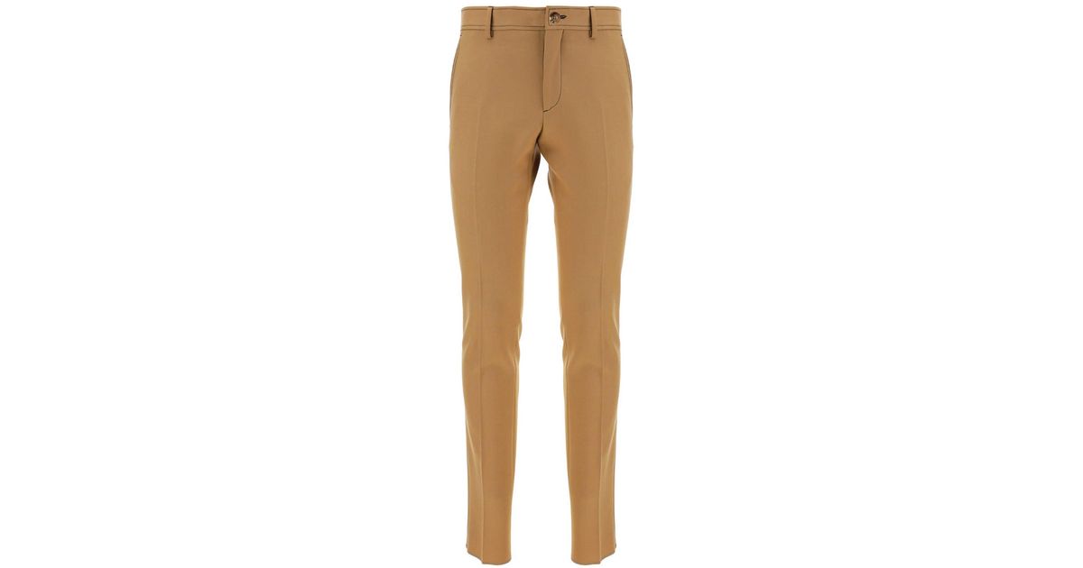 Burberry Wool Trousers in Camel (Natural) for Men | Lyst