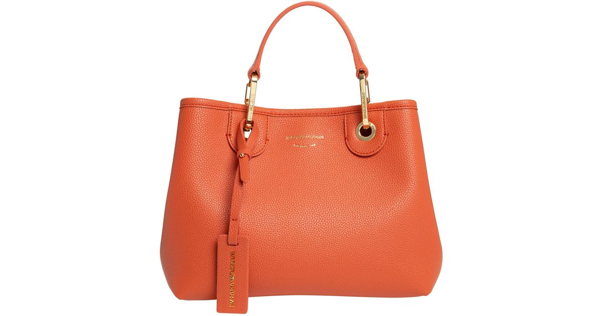 Emporio Armani Myea Small Small Handbag in Orange | Lyst