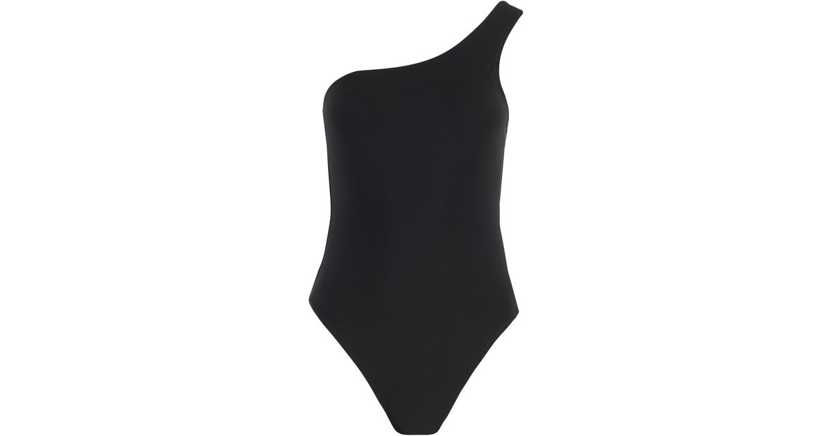 Lido Ventinove One-shoulder Swimsuit in Black | Lyst