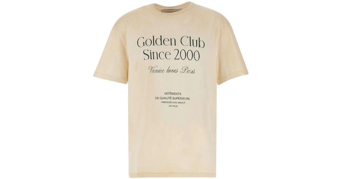 Golden Goose Cotton T-shirt in White for Men | Lyst