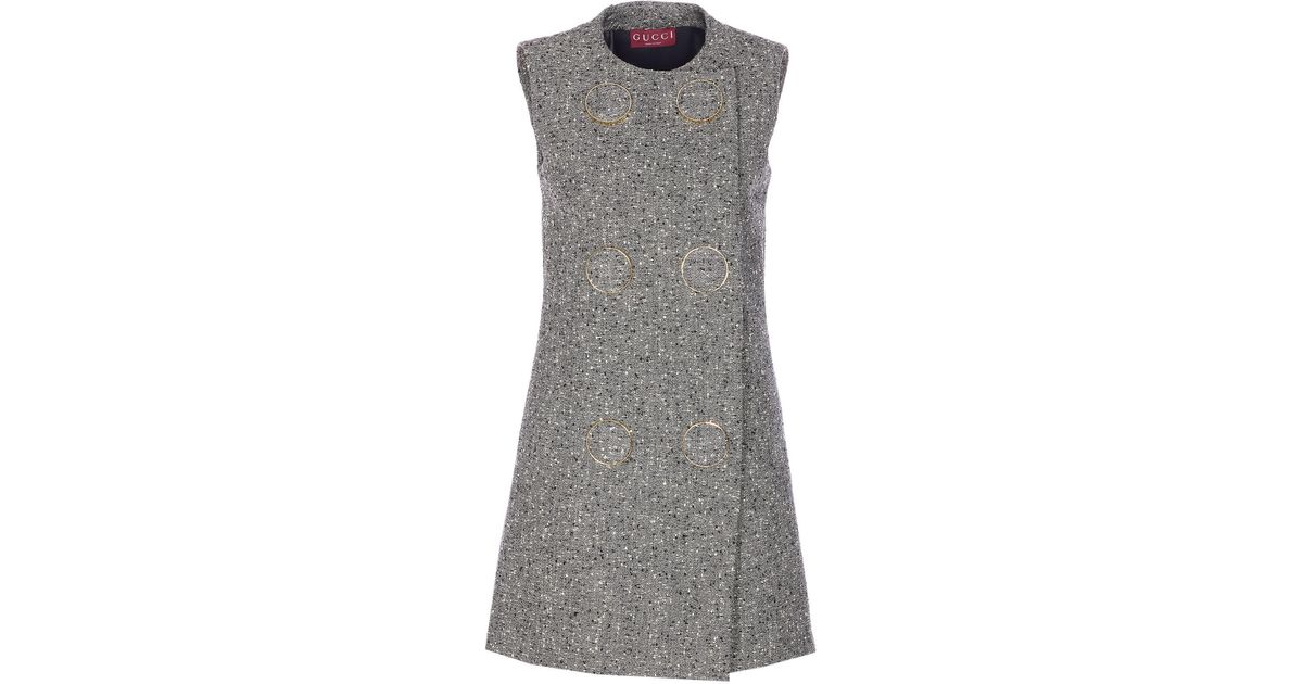 slim fit dress slacks Gucci S/S 2010 RTW Grey Tech Sci-Fi Halter Mini Dress