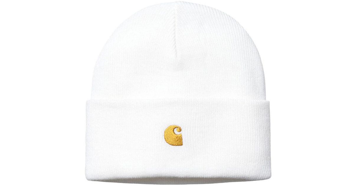 Carhartt White Beanie Hat for Men | Lyst