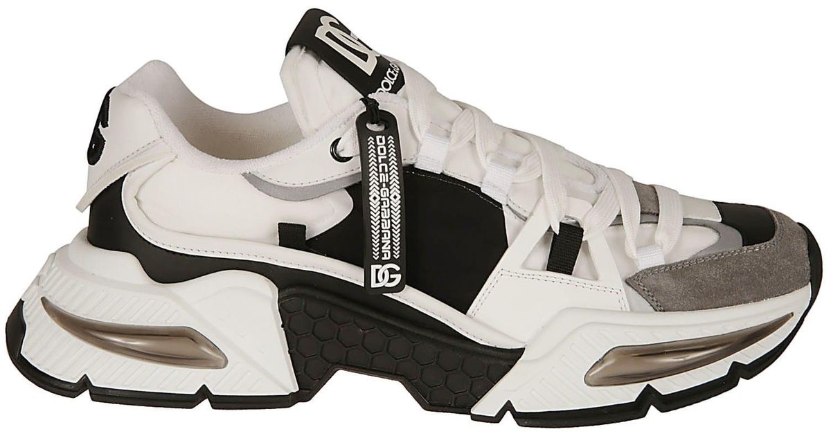 Dolce & Gabbana Synthetic Air Master Sneakers in White/Black (White