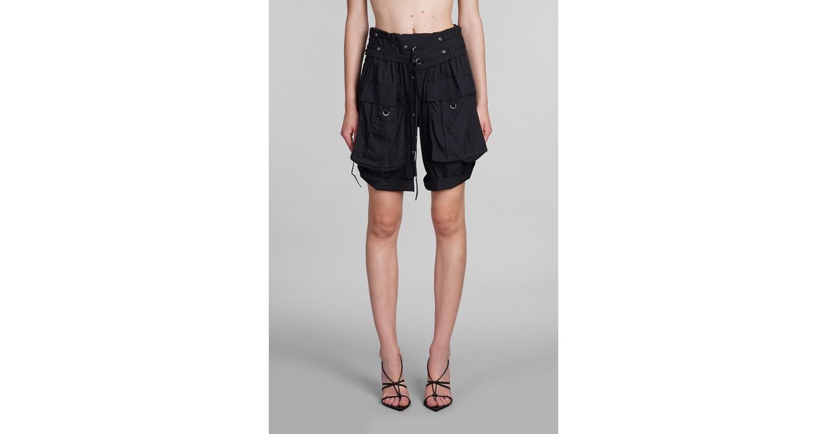 ISABEL MARANT Lisette cotton cargo shorts - Black