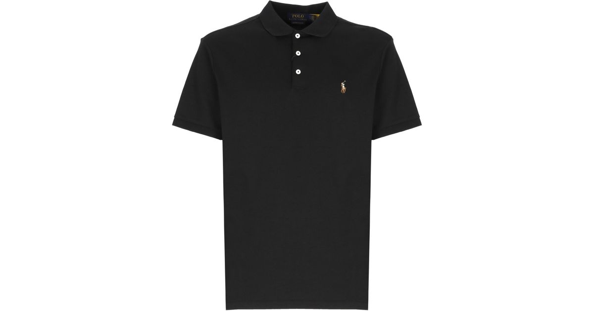 Ralph Lauren Polo Shirt With Pony in Black for Men Lyst
