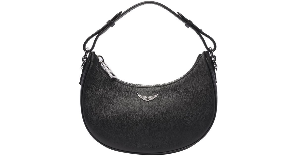 Zadig & Voltaire Moonrock Hobo Bag in Black | Lyst