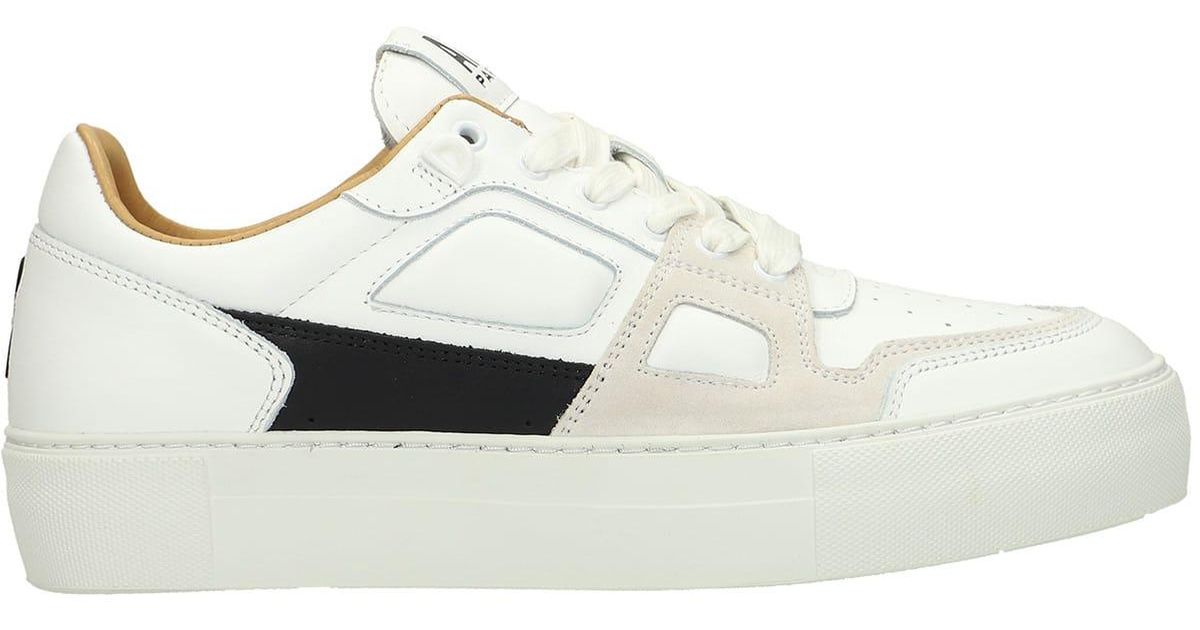 AMI Sneakers In Leather in White for Men | Lyst