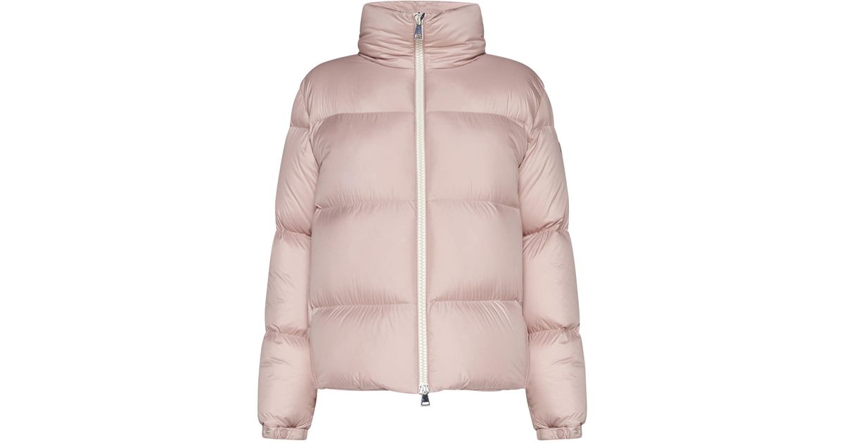 Moncler Anterne Quilted Nylon Down Jacket in Pink | Lyst