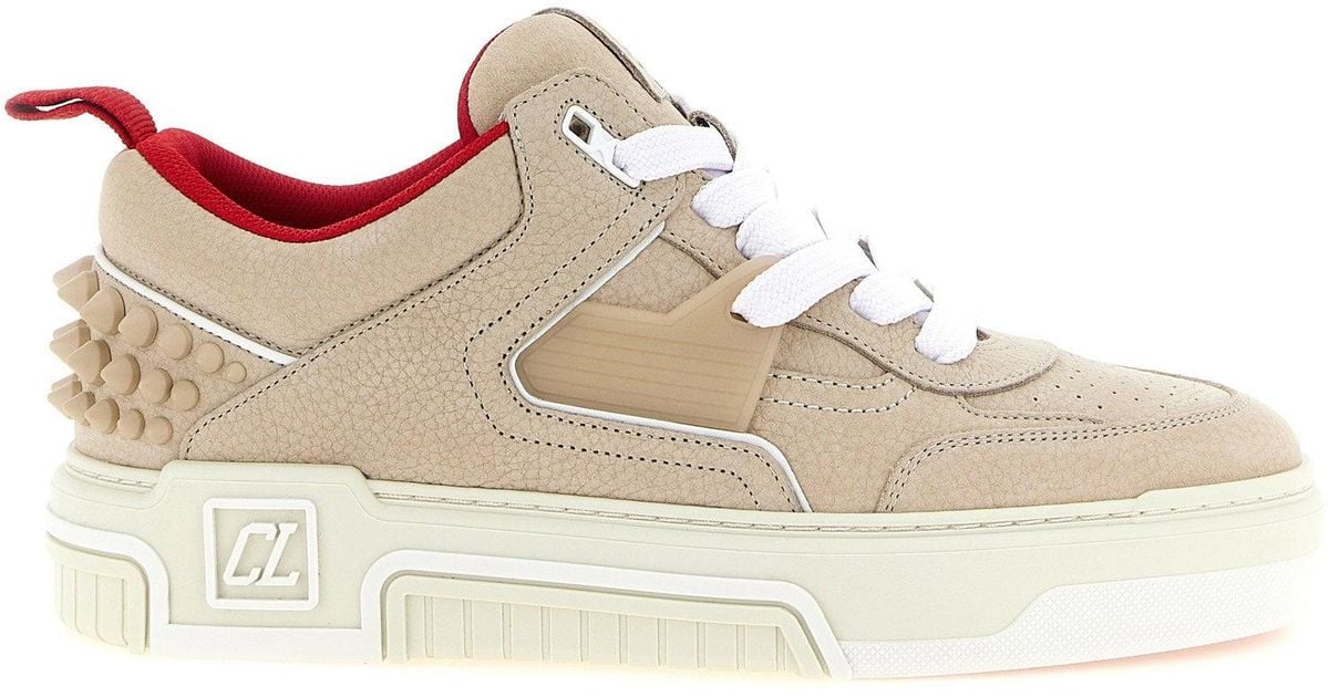 Nabuck Christian Louboutin Astroloubi 2 Sneaker in White for Men | Lyst