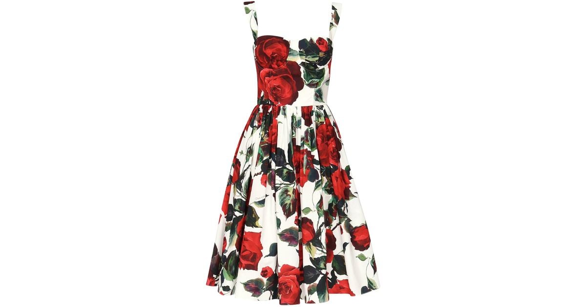strapless open back dress Dolce & Gabbana Junior Girls Sleeveless White & Rose Print Dress – Vintage  by Misty main image 1