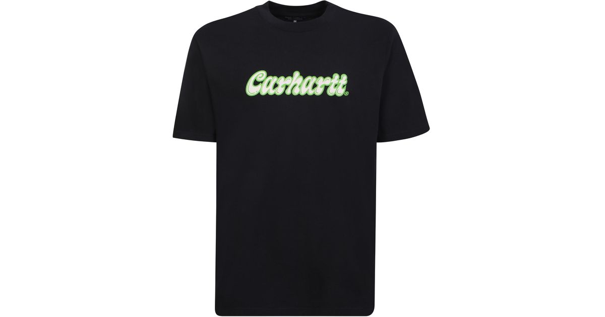 Carhartt Liquid Script Black T-shirt for Men | Lyst