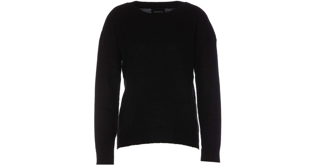 Zadig & Voltaire Cici Ws Patch Sweater in Black | Lyst