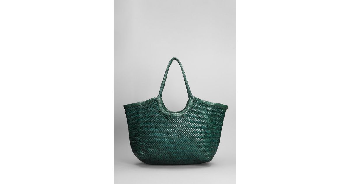 Nantucket large woven leather tote