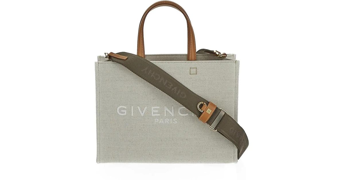 Givenchy Medium Bond Shopping Bag in Grey Blue