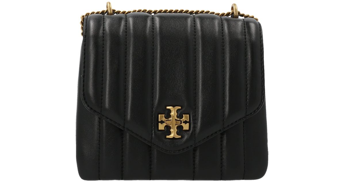 Tory Burch Leather Kira Squared Crossbody Bag in Black Save 22% Womens Bags Crossbody bags and purses 