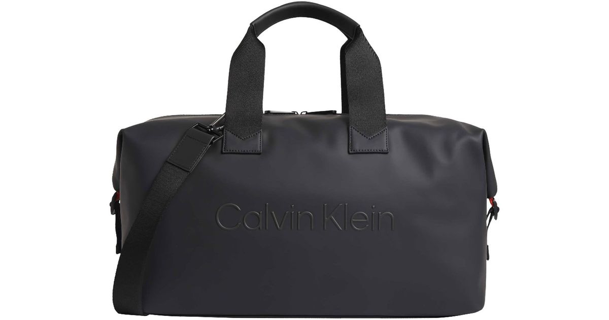 Calvin Klein Duffle Bag in Black for Men | Lyst