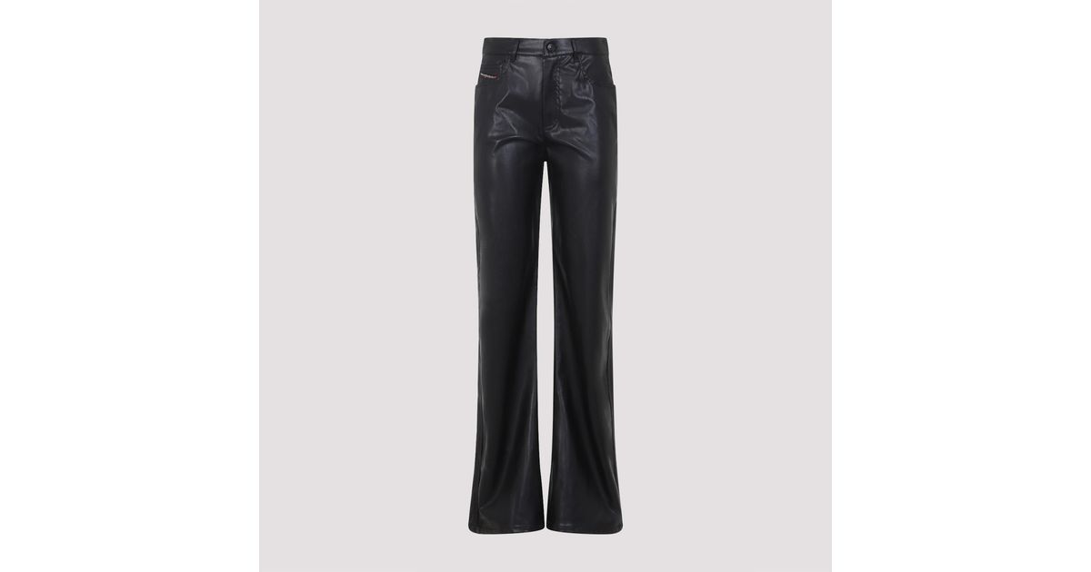 diesel-p-lain-eco-leather-pants-in-black-lyst