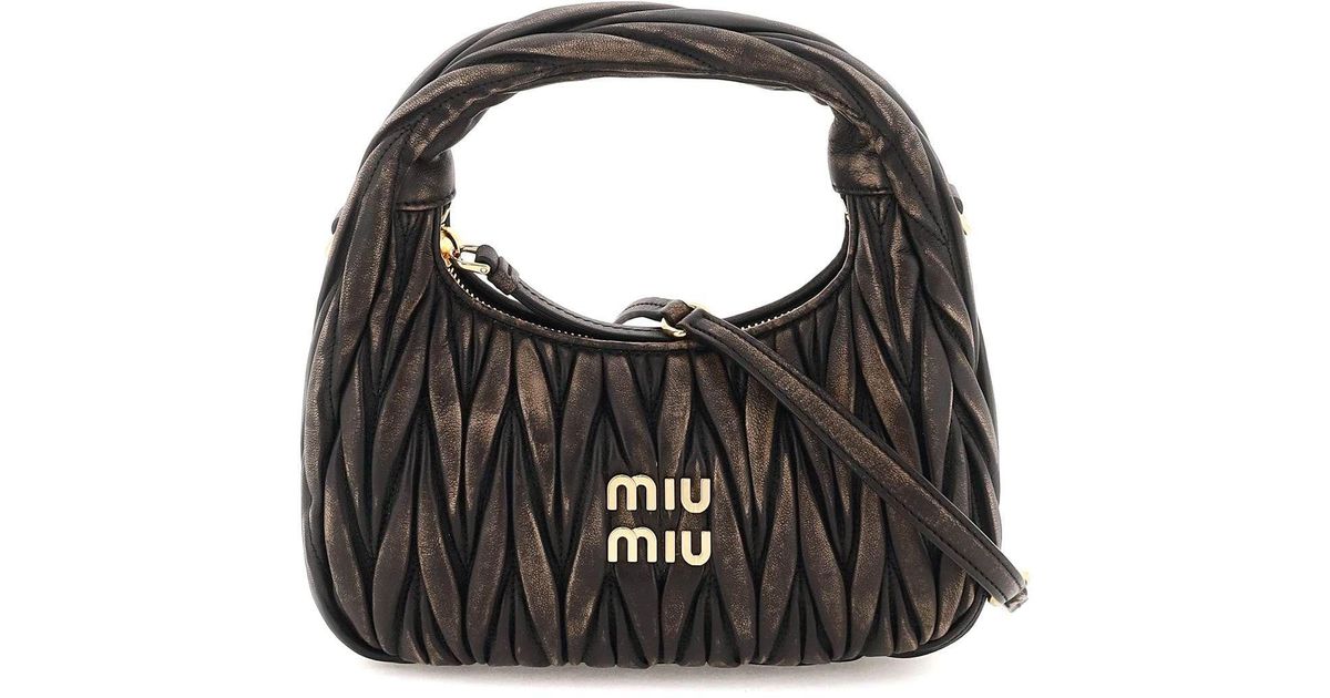 Miu Miu Women's Leather Hobo Bag