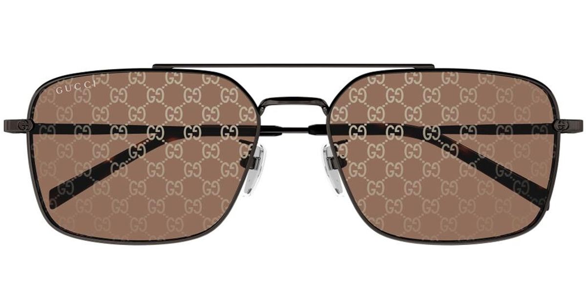 Lineas Gucci Gucci Gg1957Sa Linea Institutional Logo Sunglasses in Brown for Men ...