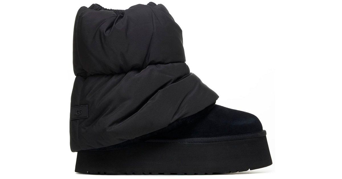 UGG Classic Mini Dipper Puffer Boots in Black | Lyst UGG Classic Mini Dipper Puffer Boots in Black | Lyst