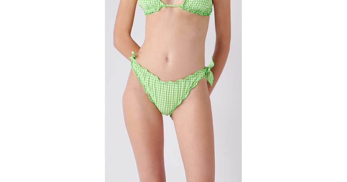 Mc2 Saint Barth Moon Vichy75 Bikini in Green | Lyst