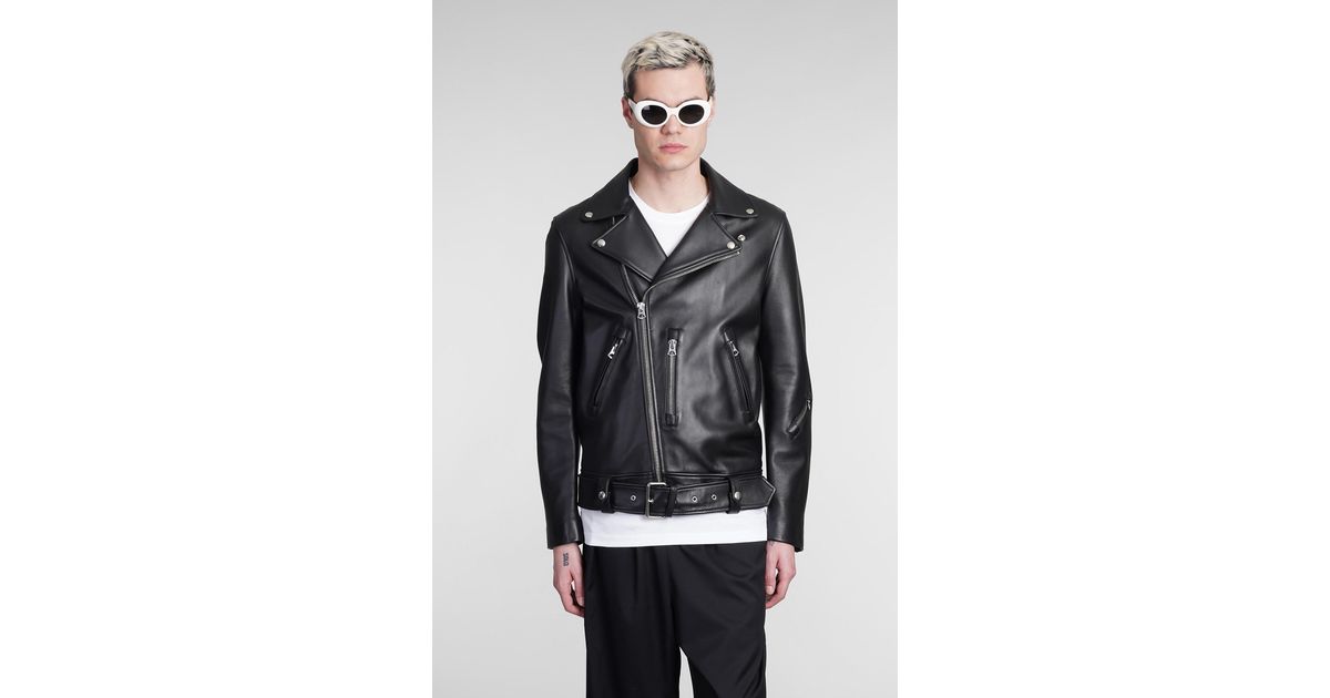 Acne Studios Nate Clean Biker Jacket in Black for Men | Lyst