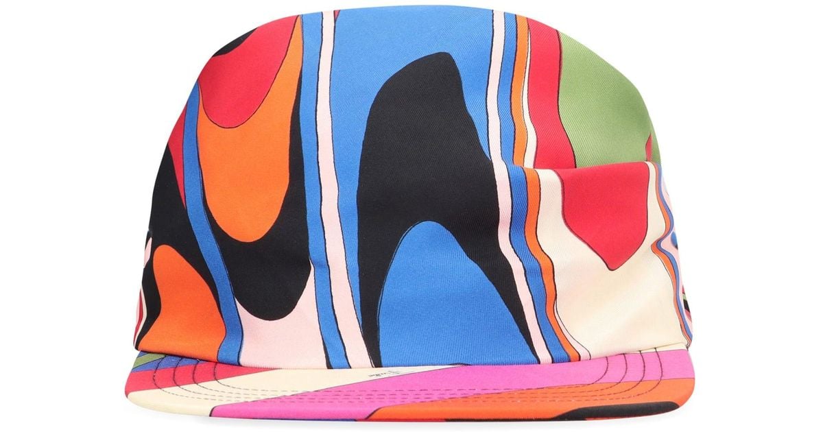 PUCCI Silk Hat in Red | Lyst