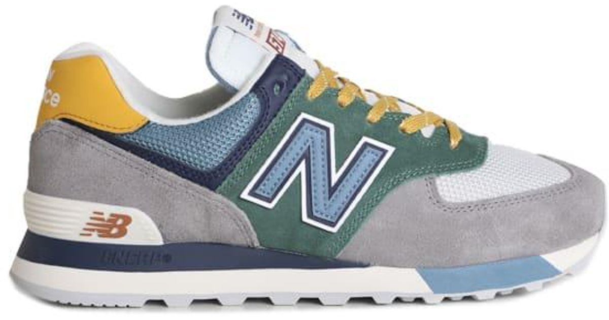 New Balance Sneakers With Suede Details in Grey Light (Blue) for Men