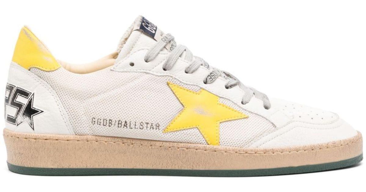 Golden Goose Ball Star Ltd Leather Sneakers in White for Men Lyst