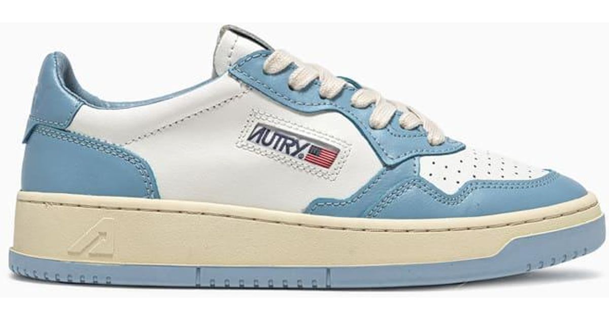 Autry Leather 01 Low-top Sneakers Aulw Wb08 in Blue | Lyst