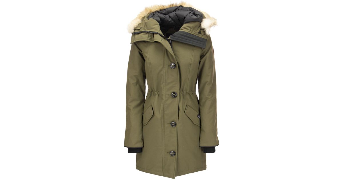 Rossclair parka military hot sale green