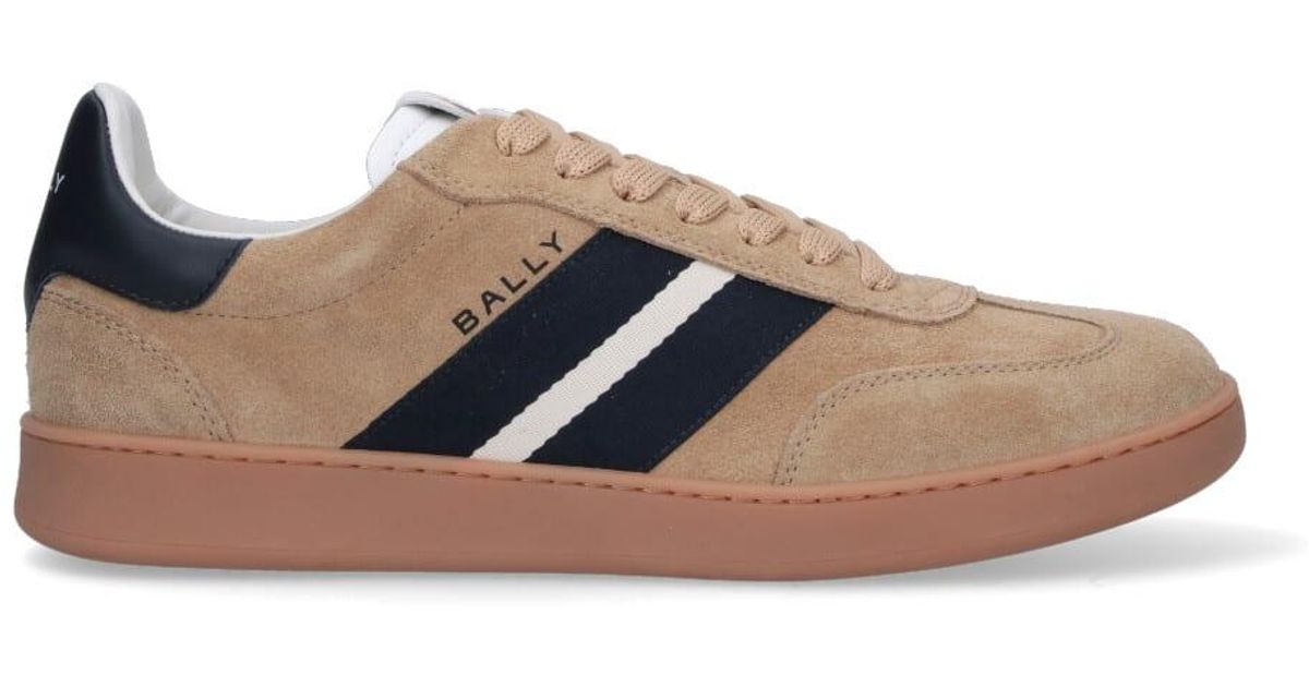 Bally Retro Crest Rognet Brown Low Top Sneakers With Stripes Sz 43 11 US Bally Men main image 4