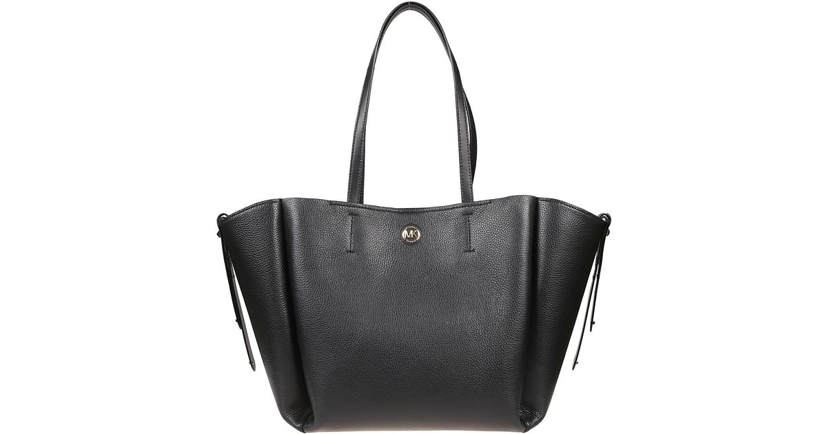 Michael Kors Leather Freya Large Open Tote Bag in Black Lyst