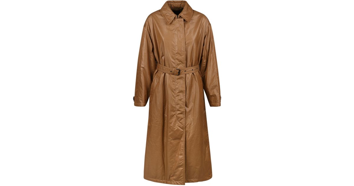 Womens Coats Isabel Marant Coats Isabel Marant Crisley Oversized Faux Leather Coat in Brown 