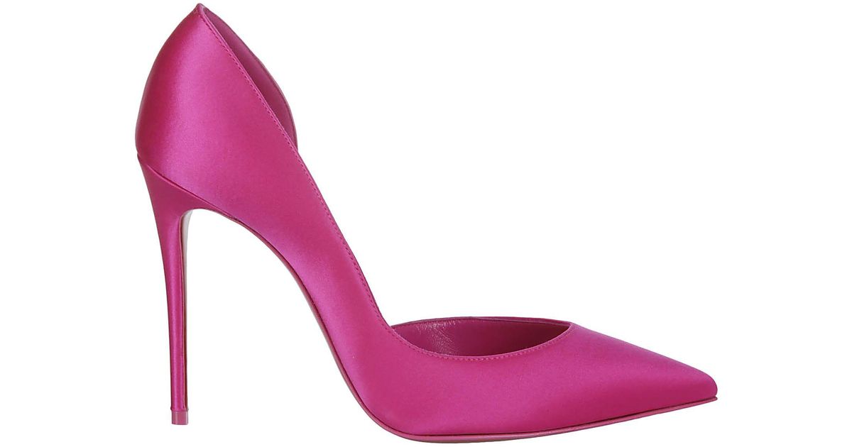 Christian Louboutin Iriza 100 Crepe Satin/lining in Pink | Lyst