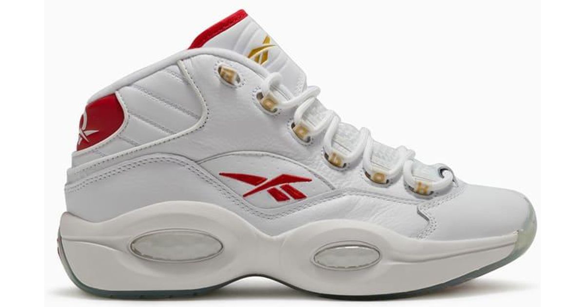 Reebok Leather Question Mid Sneakers Gx0230 for Men Lyst