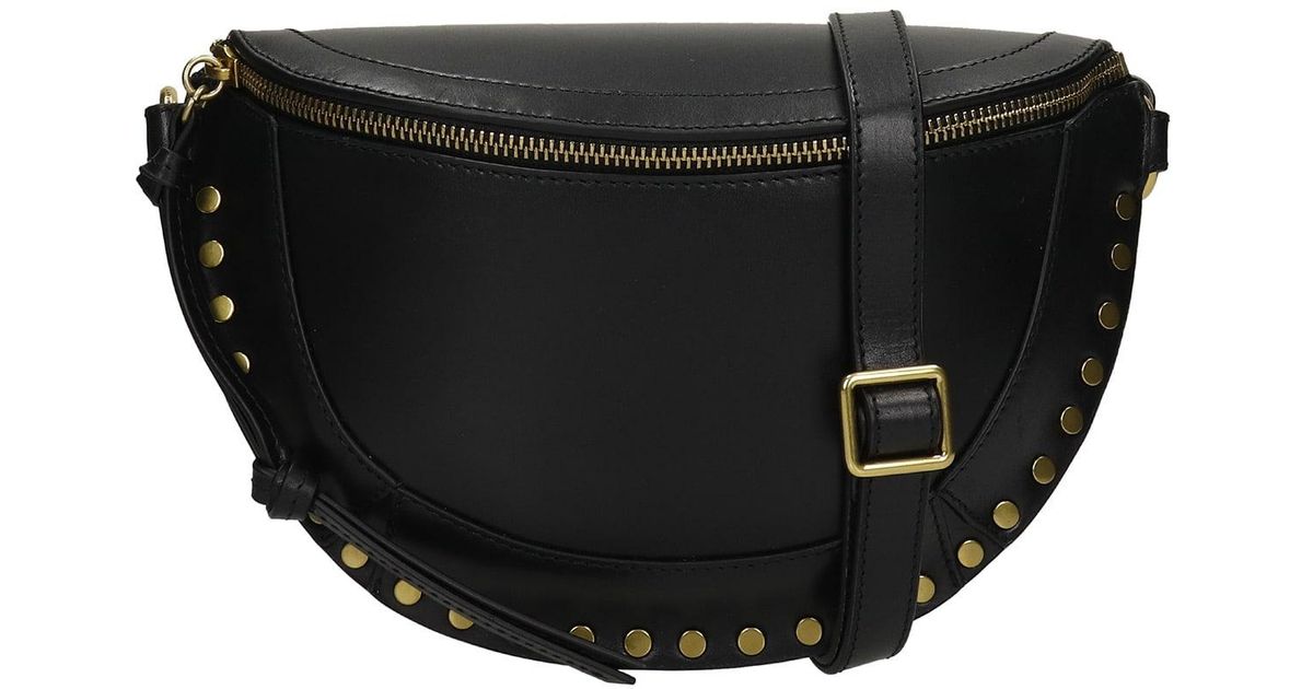 Isabel Marant Skano Waist Bag In Black Leather Lyst