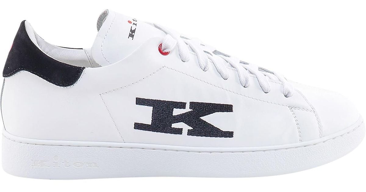 Kiton Sneakers in White for Men | Lyst