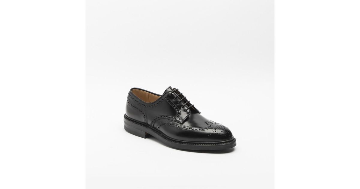 Crockett & Jones Pembroke Black Cavalry Calf Derby Shoe for Men Lyst UK