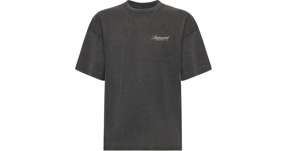 Represent T-Shirts And Polos Cotton in Black for Men | Lyst UK