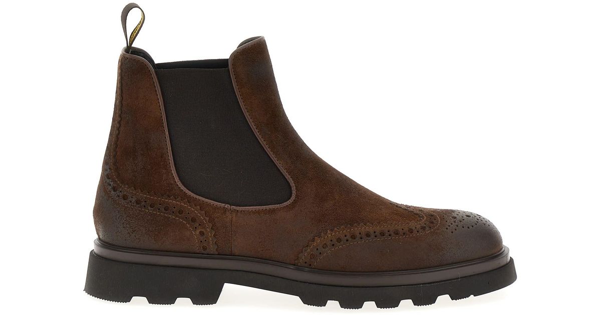 Doucal's Dovetail Ankle Boots in Brown for Men | Lyst